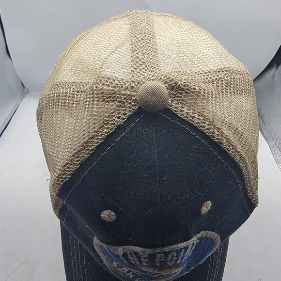 The Point Lake Powell Trucker Hat Black Tan Adjustable Casual Outdoors Comfort - Picture 6 of 9